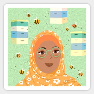 Honey bees Sticker